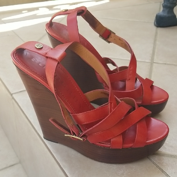 Burberry Wedge Sandals - Picture 1 of 13